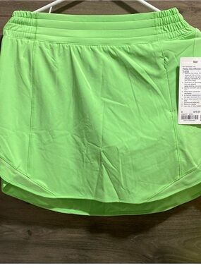 lululemon athletica Hotty Hot HR Skirt in Neon Lime